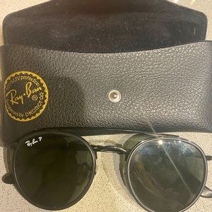 RayBan round double bridge sunglasses